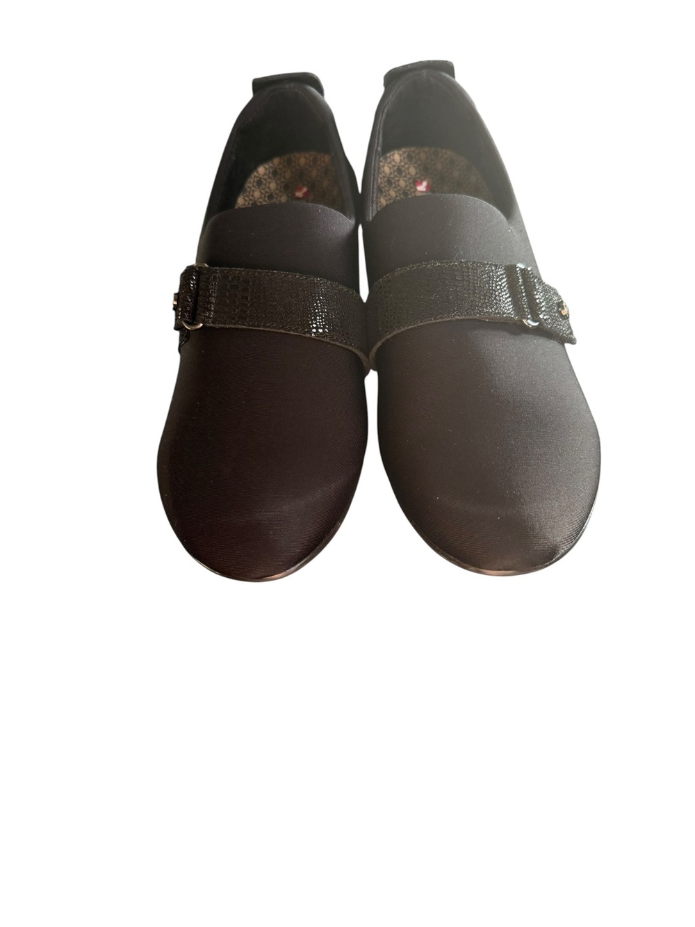Revere Genoa Black Stretch Comfort Loafers Women’s 8W Wide